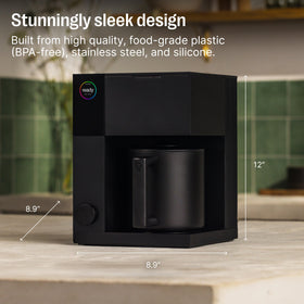 Fellow Aiden silicone seal guards cabinets from steam for quiet mornings.