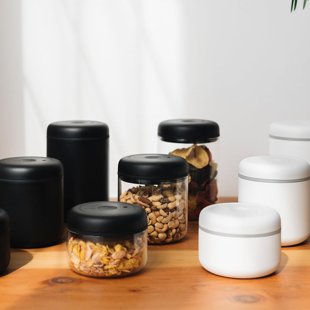 Fellow Atmos versatile storage for tea, spices, and more.