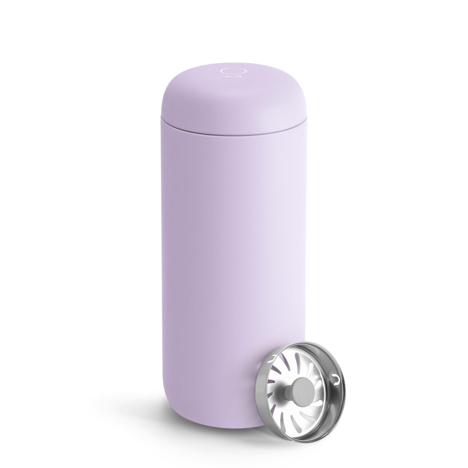 Fellow Carter Move with splash guard lid keeps drinks secure on the go