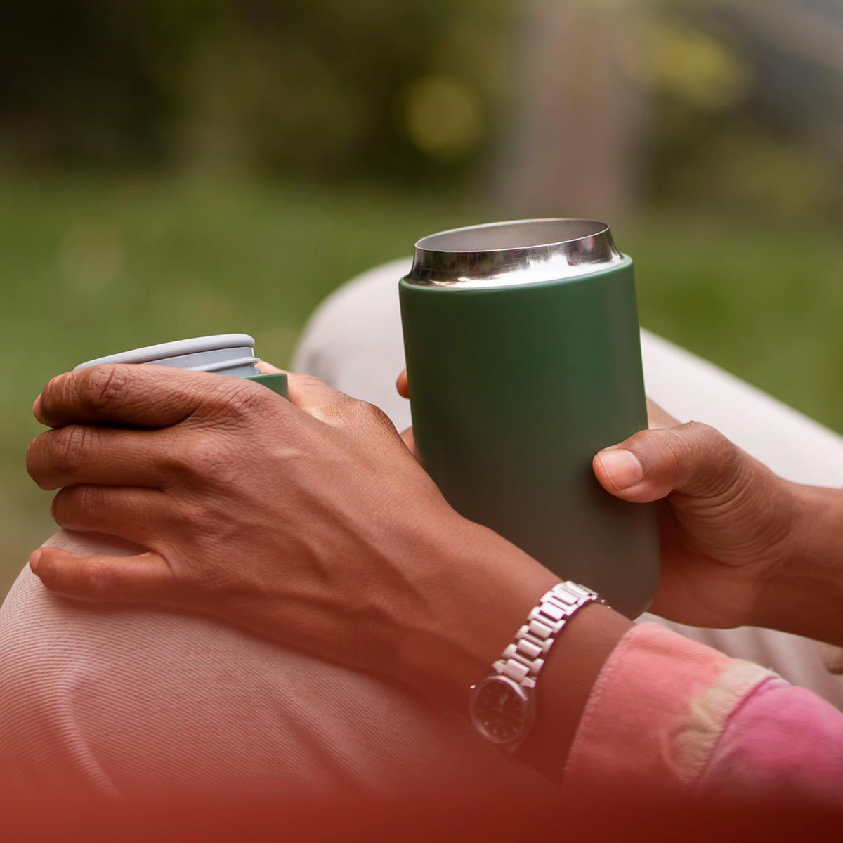 Fellow Carter Move travel mug splash guard prevents spills during movement
