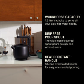Fellow Clyde Electric Kettle stainless steel body for modern kitchens