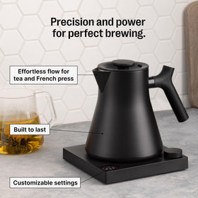 Fellow Corvo EKG Pro digital display highlights precise temperature and controls.