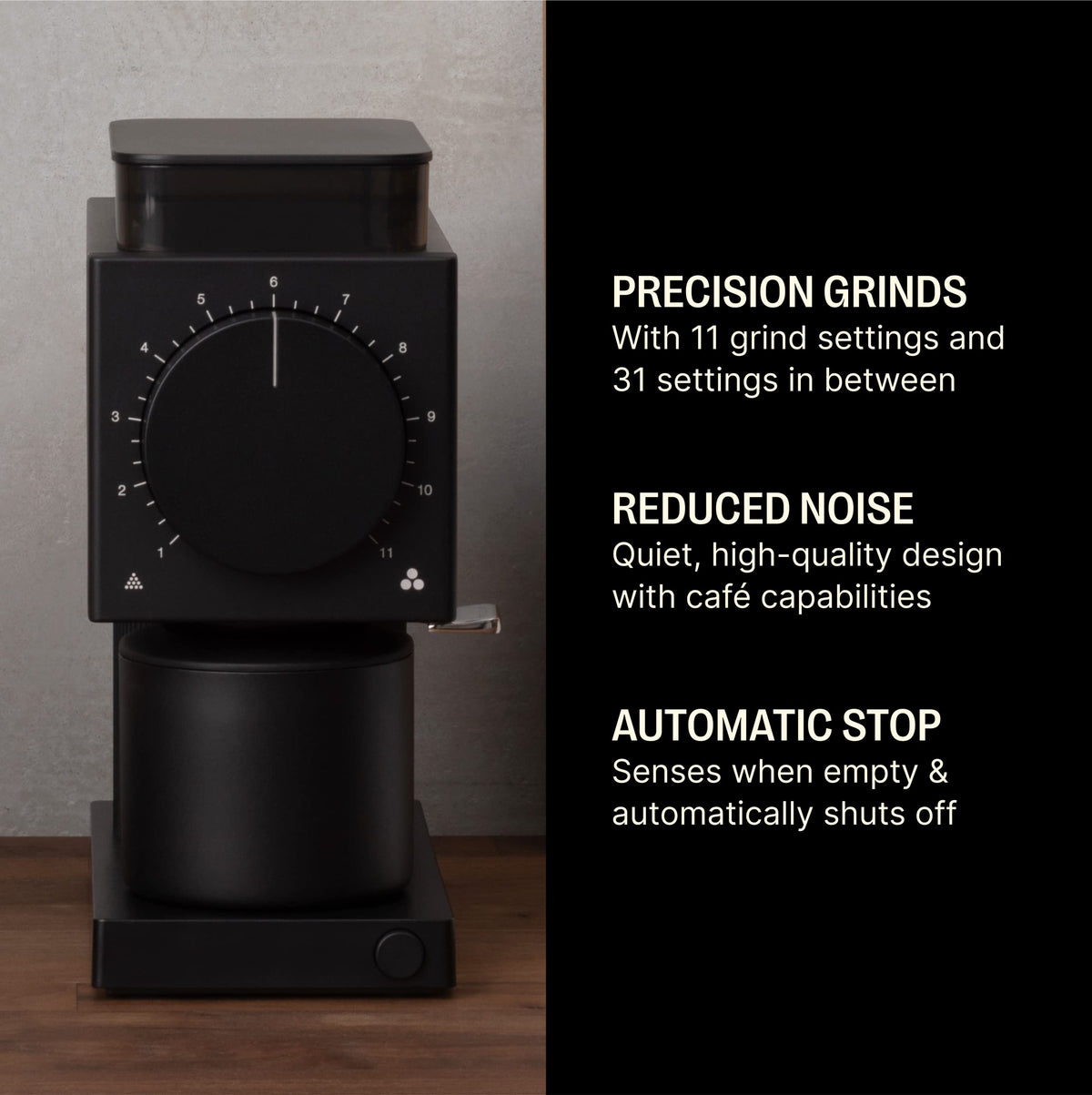 Fellow Ode Gen 2 quiet grind mechanism reduces morning noise