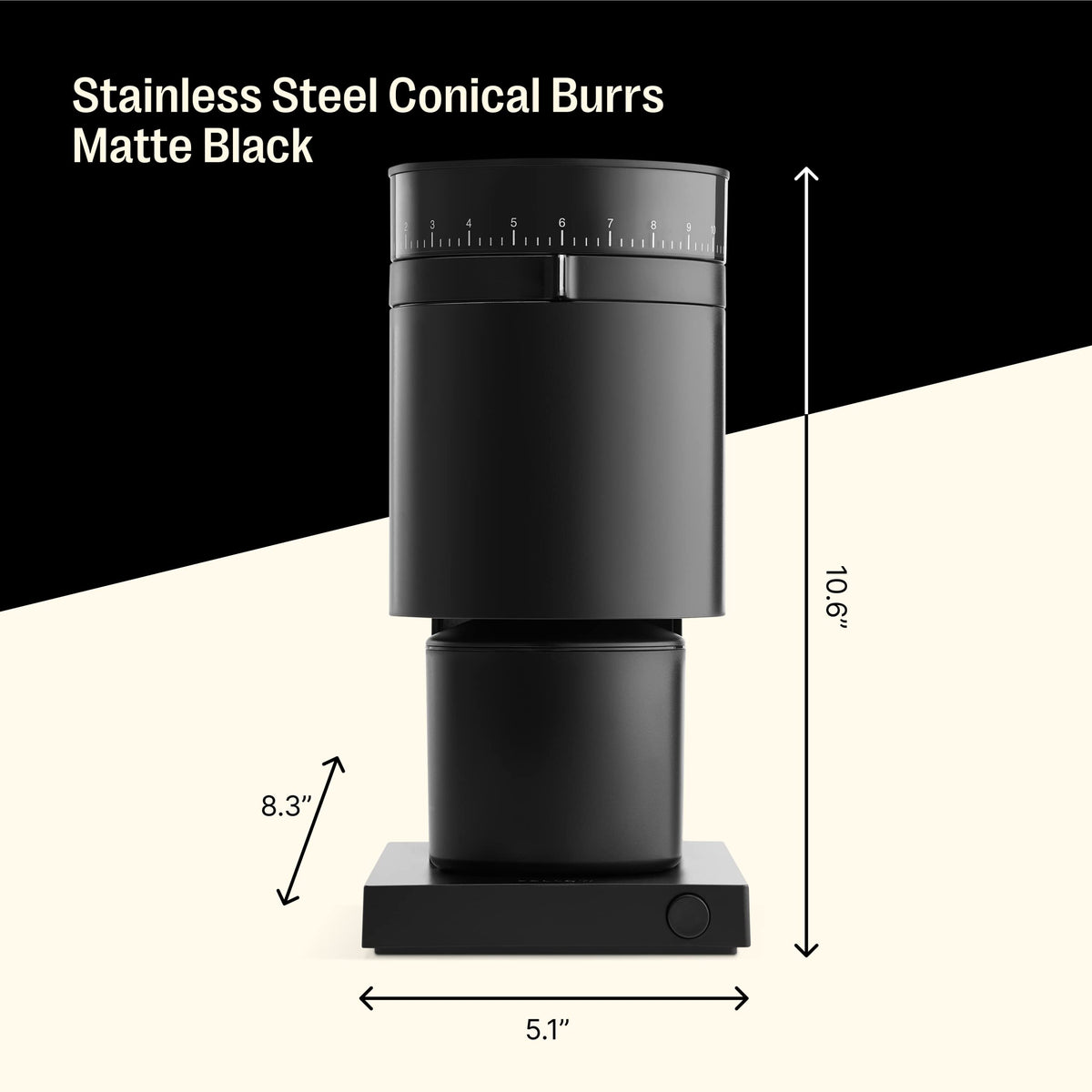 Fellow Opus grinder French press compatible grind, smooth and full-bodied
