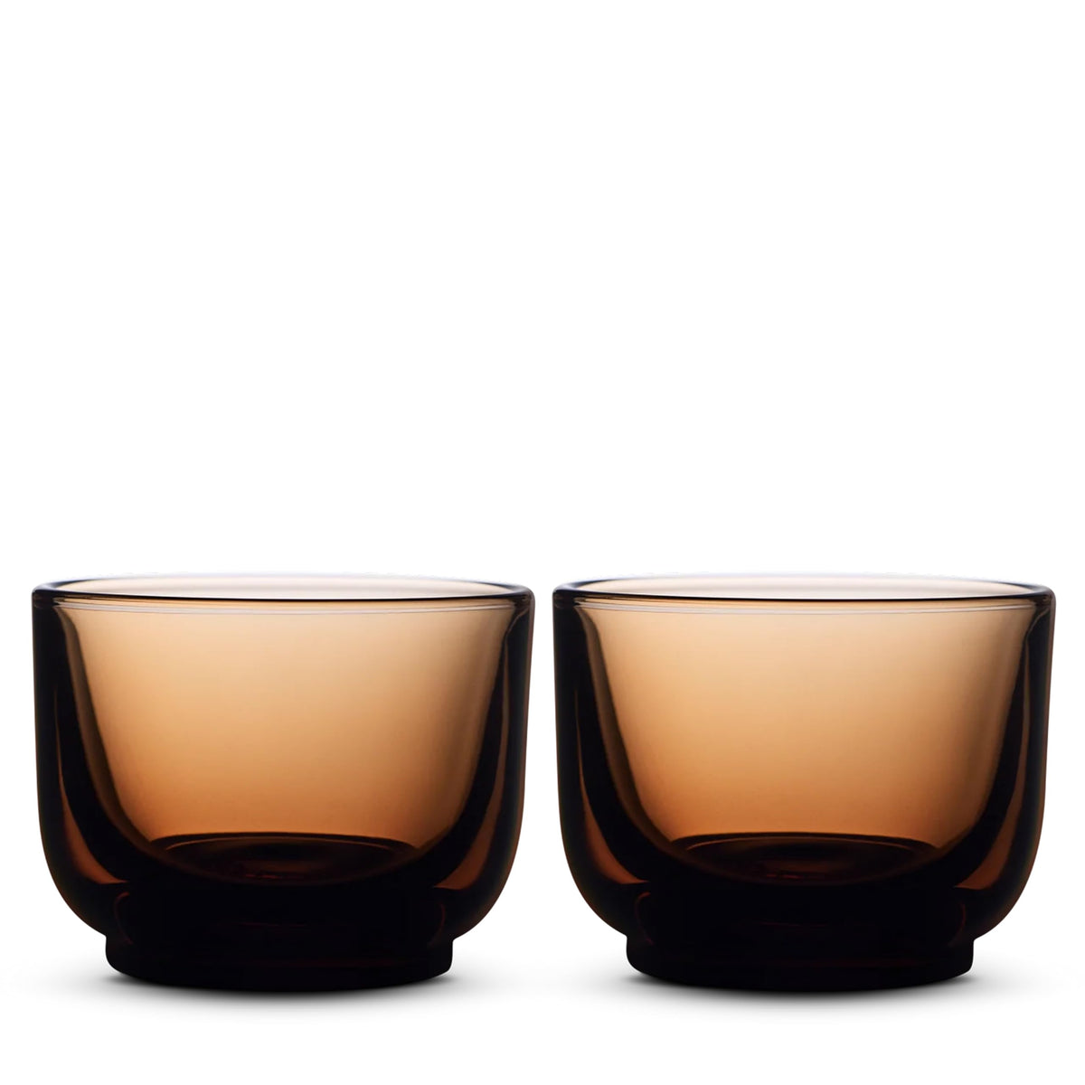 Fellow Pirch cortado glass close-up shows balanced weight for steady sipping.