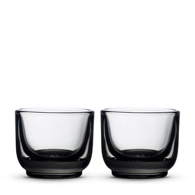 Fellow Pirch espresso glass with weighted feel for steady sipping.