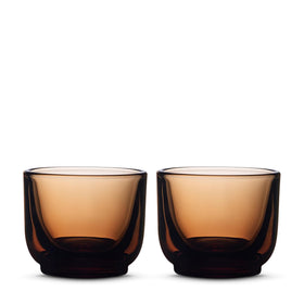 Fellow Pirch espresso shot glass in amber with balanced feel for steadier sips.