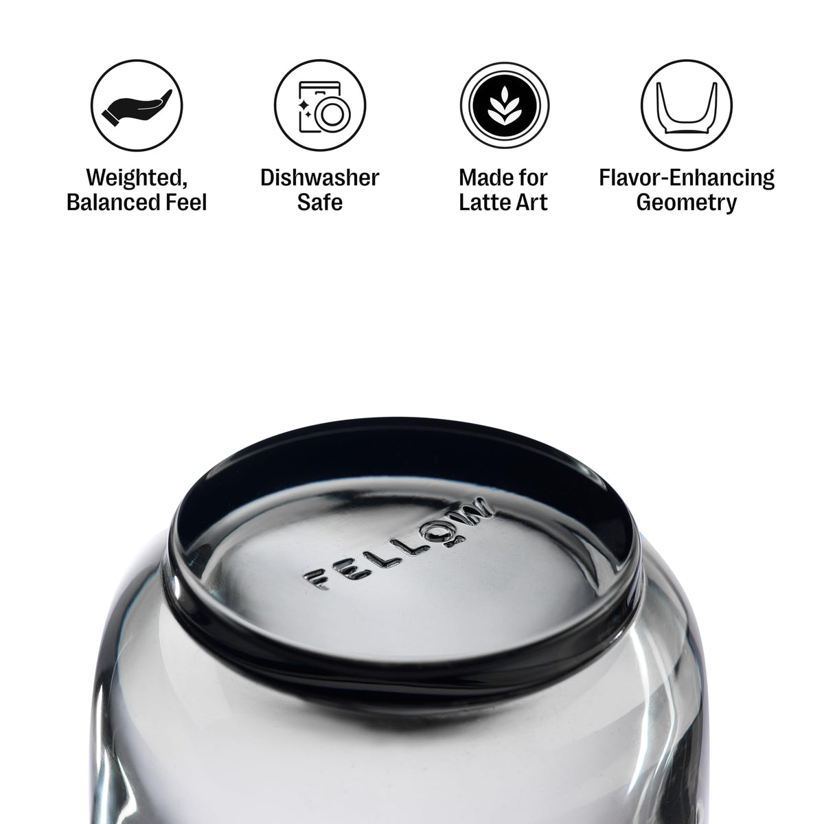 Fellow Pirch glass in hand during a daily coffee routine, comfortable grip