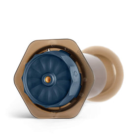 Fellow Prismo cold brew storage with no-drip seal keeps contents contained.