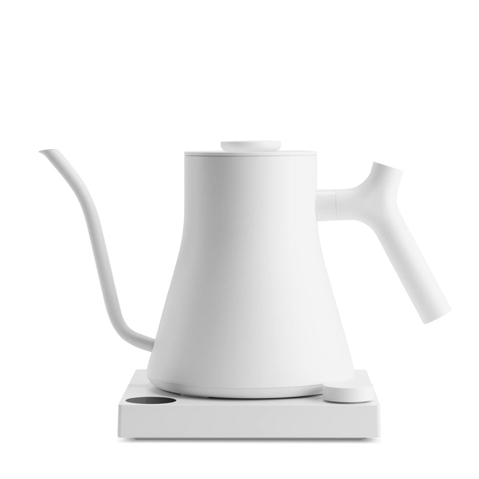 Fellow Stagg EKG Pro digital LCD display enables precise heat control for consistent pour-over.
