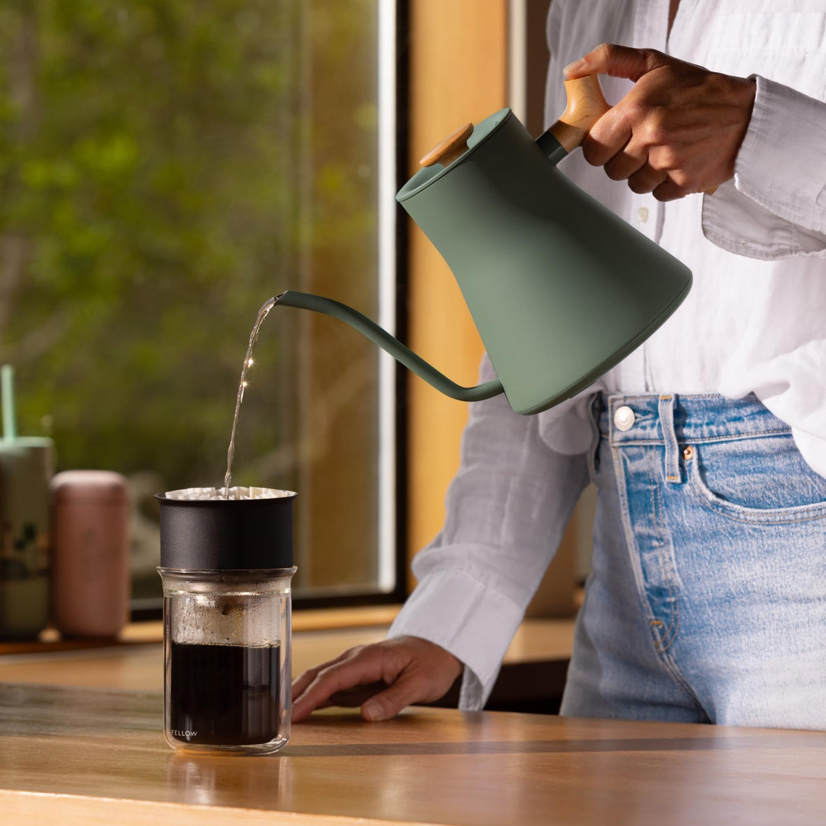 Kettle in action during boiling for fast heat time and accuracy.