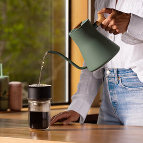 Kettle in action during boiling for fast heat time and accuracy.