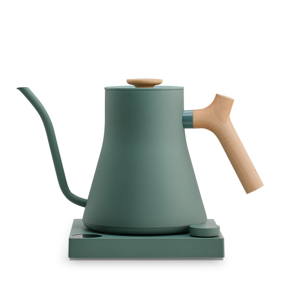 Fellow Stagg EKG Pro kettle featuring a precise gooseneck spout for controlled pours.
