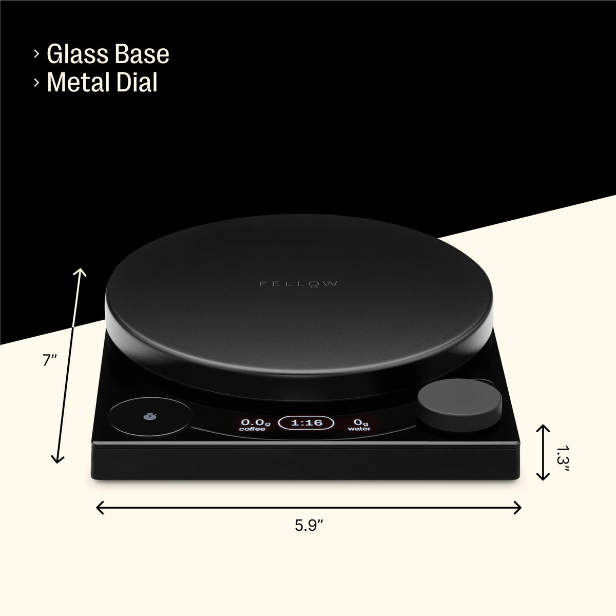 Fellow Tally Pro removable weigh pan for quick cleaning and setup