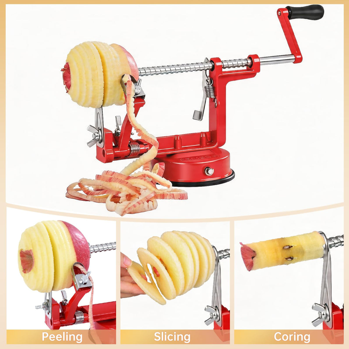 Using on apples and pears speeds healthy snack prep.