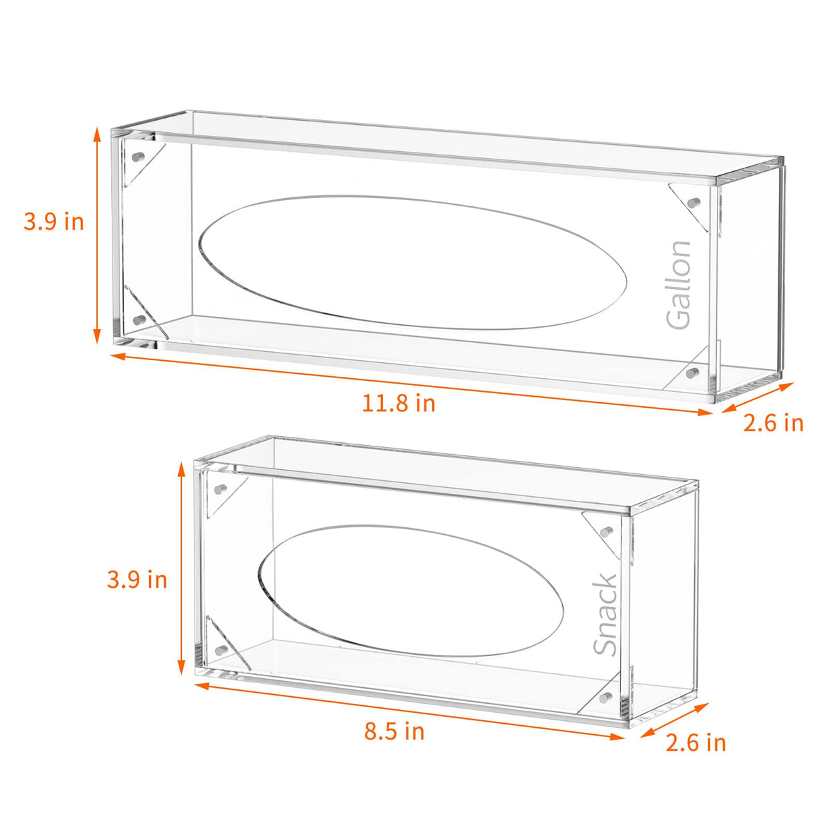 FEMELI acrylic four-compartment bag box keeps bags separated and visible