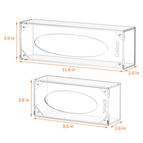 FEMELI acrylic four-compartment bag box keeps bags separated and visible