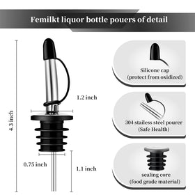 Femilkt syrup pour spout keeps bottles tidy and drip-free