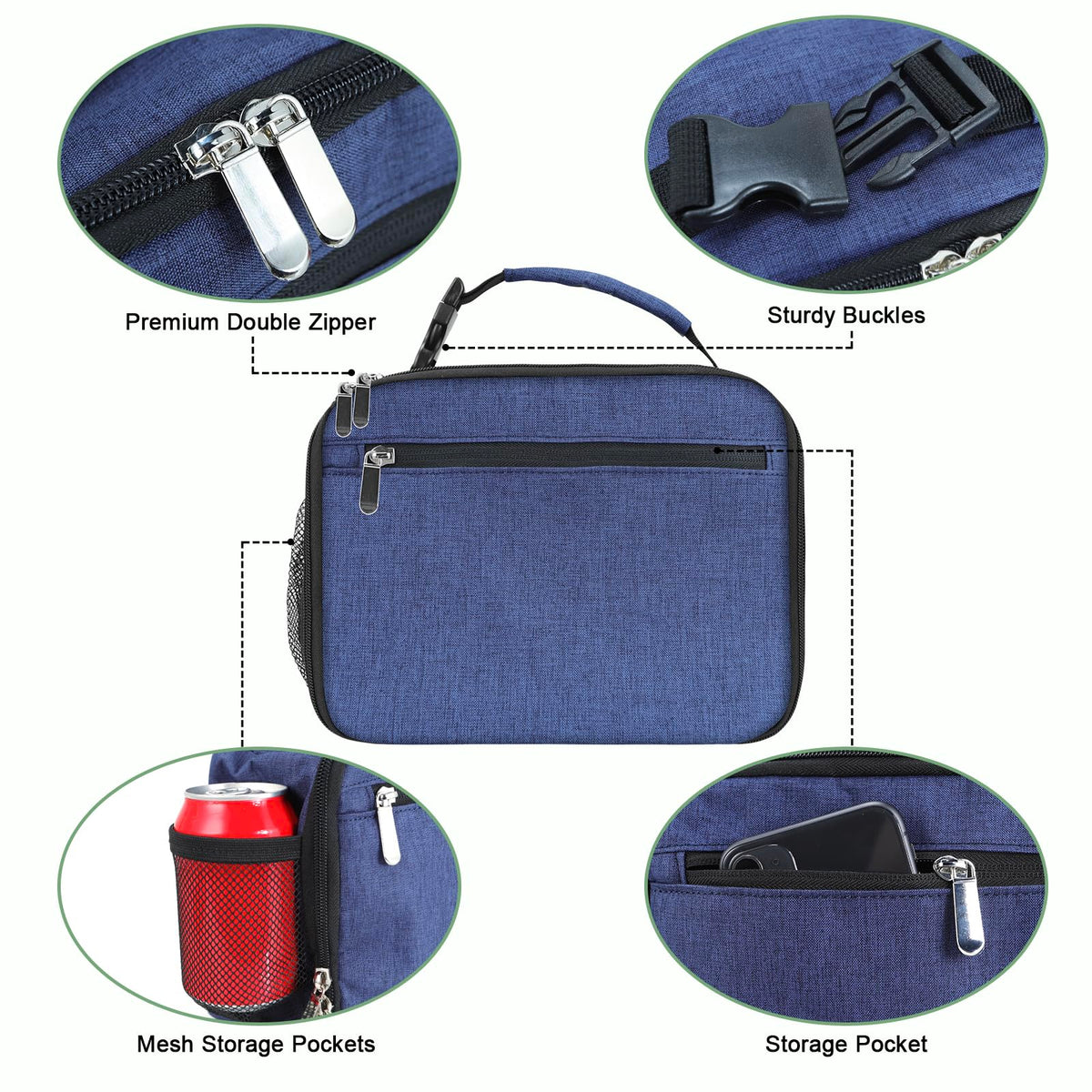 Femuar durable oxford material close-up emphasizes tough outer fabric