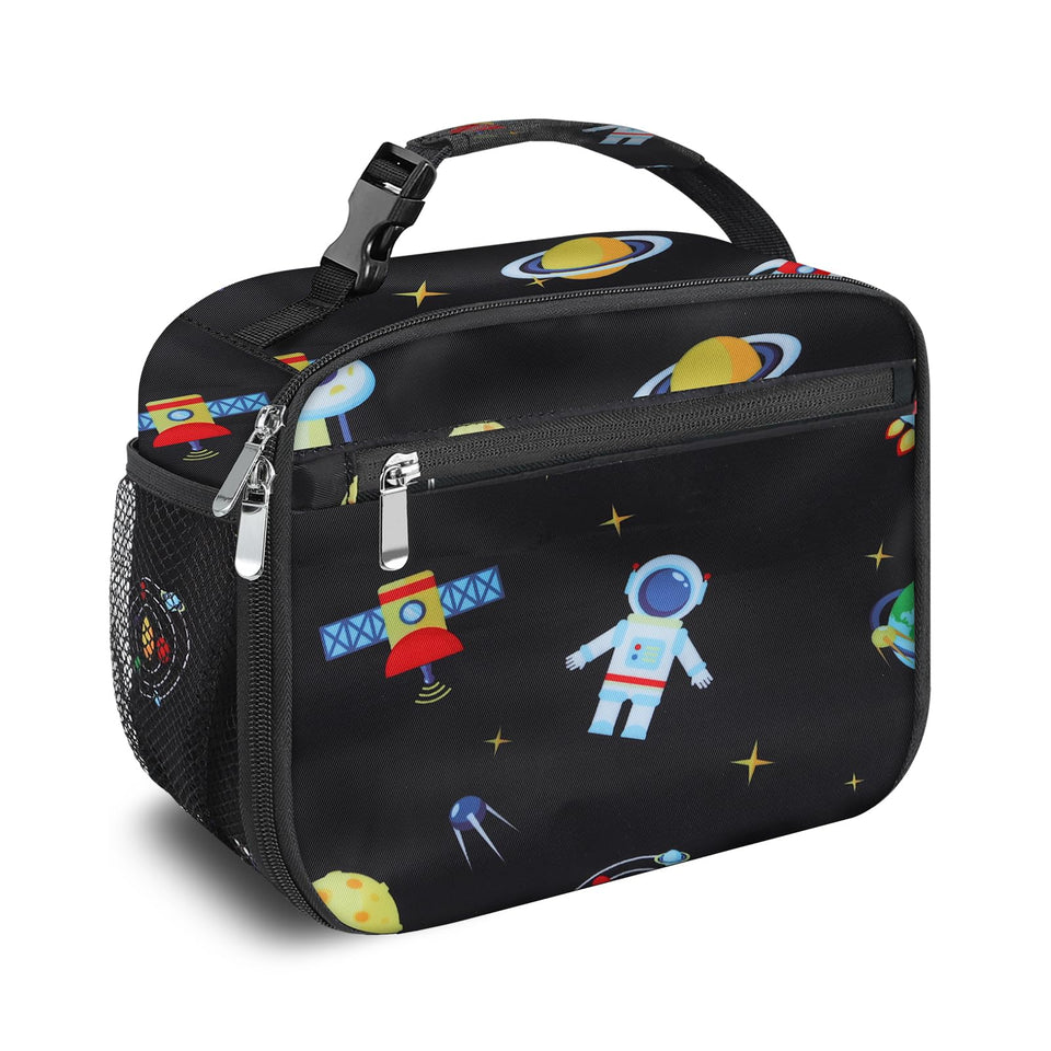 Femuar kids lunch box with astronaut front view keeps meals organized for school
