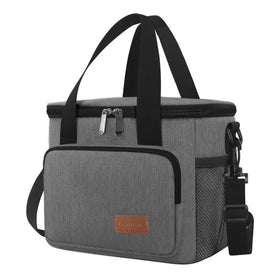 Femuar lunch bag grey insulated interior for temperature control on the go.