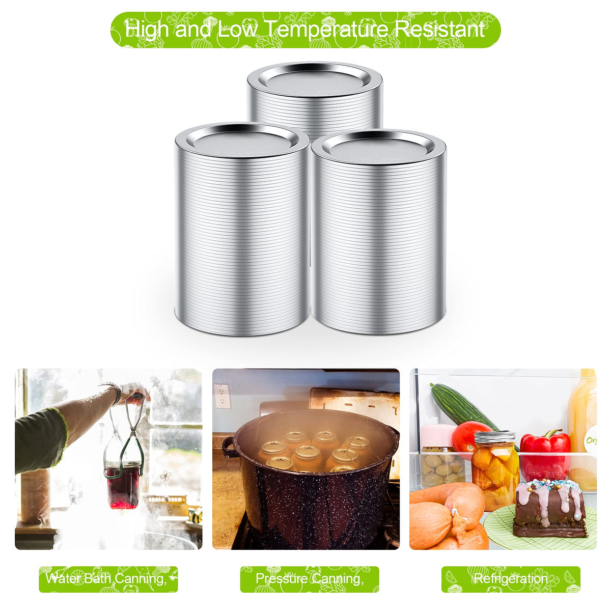 FENRIR rust-resistant lids designed for repeated canning and storage use.