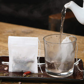 Fenshine nonwoven white tea bags offer odorless, safe brewing.