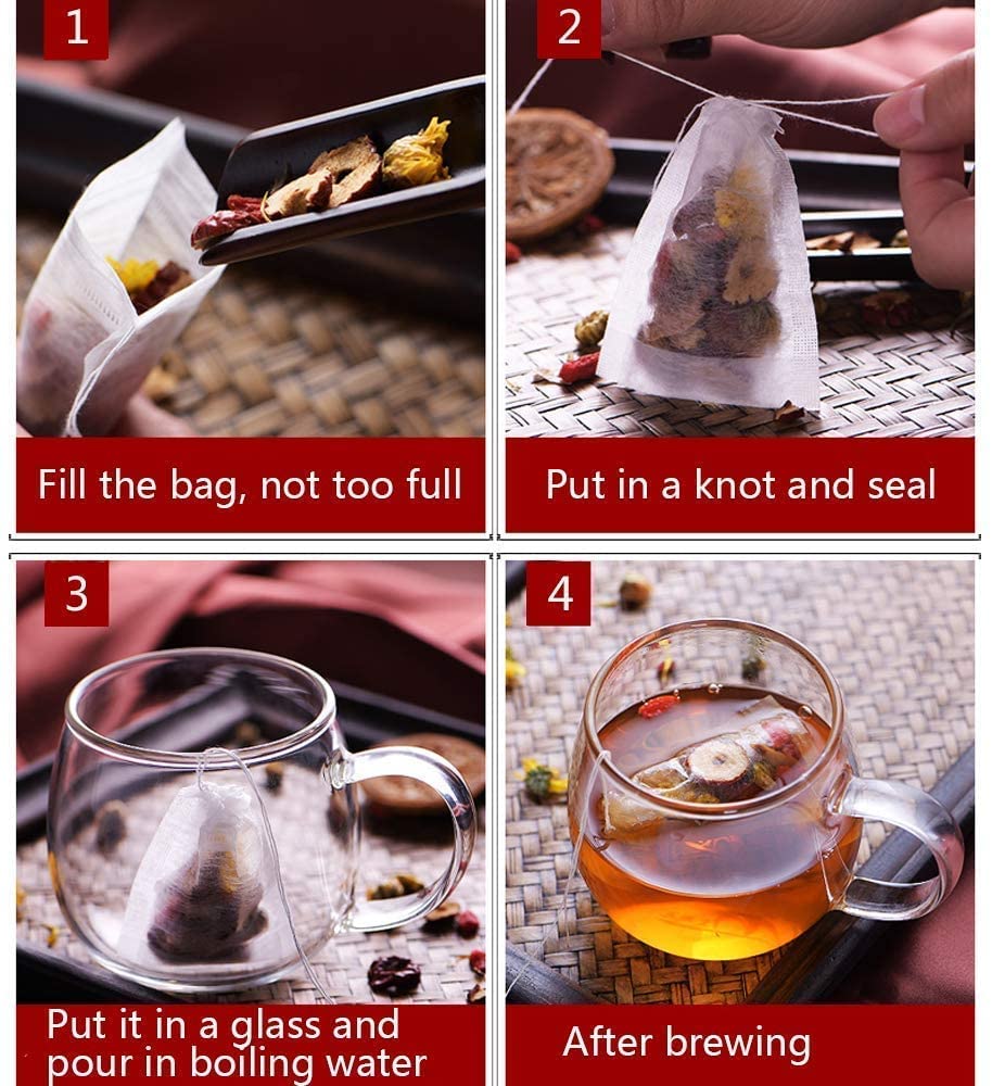 Fenshine bags brew clearly without loose leaves escaping into the cup