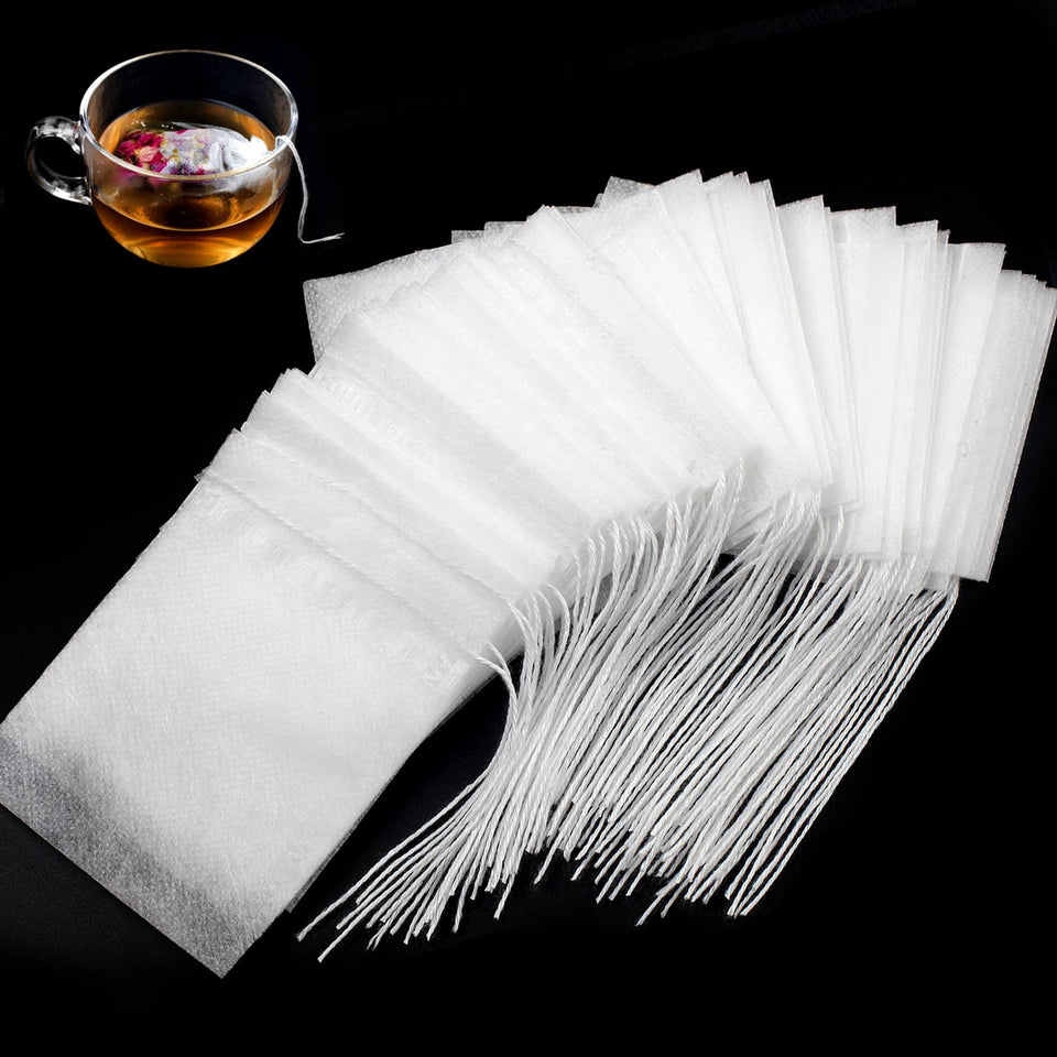 Fenshine tea bags with drawstring close up keep leaves contained for a clean brew