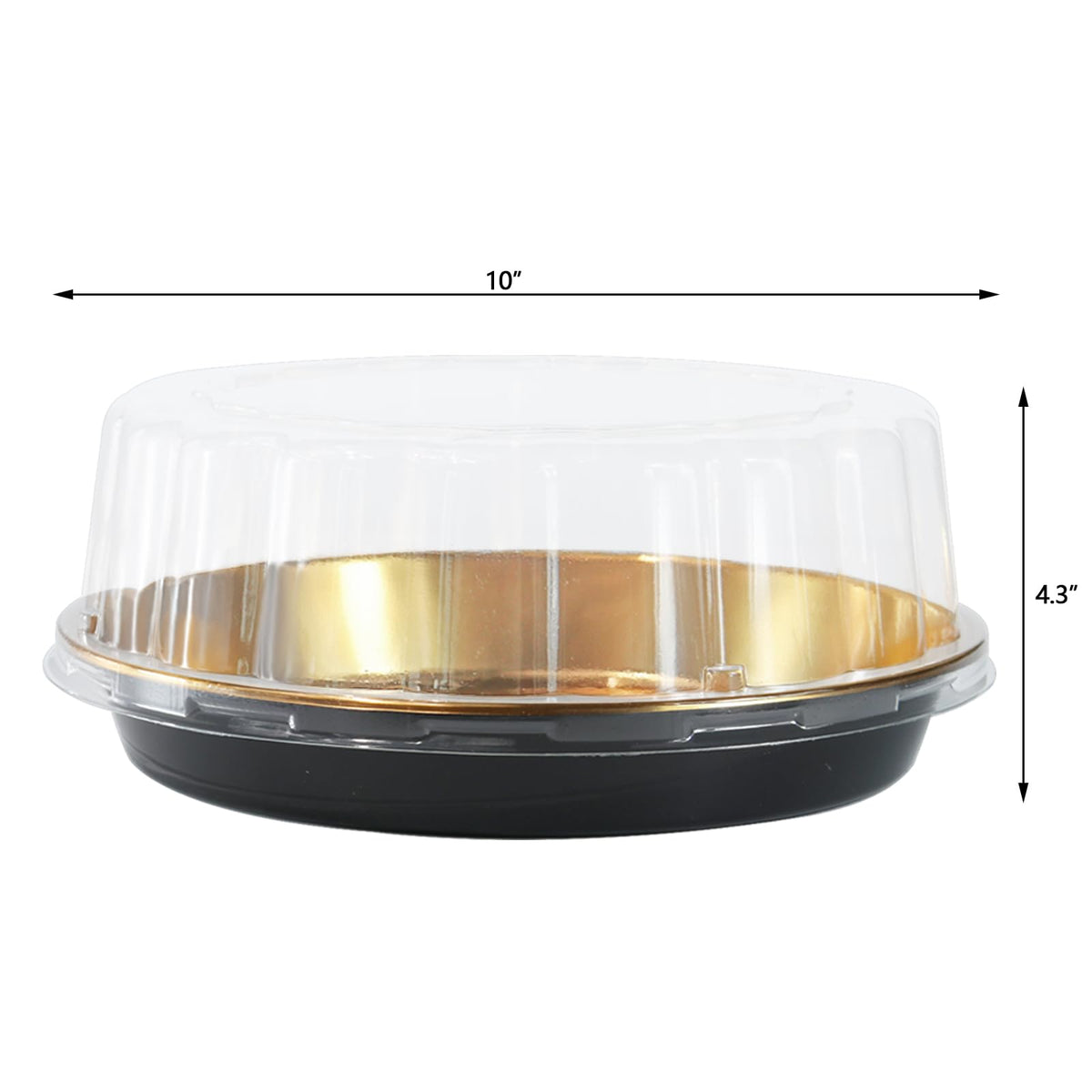 FEOOWV 5-pack cake carrier with gold edge enhances display appeal