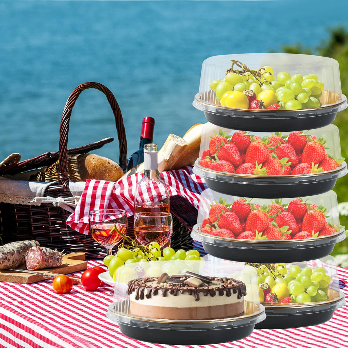 FEOOWV versatile carrier fits cookies, cakes and pies