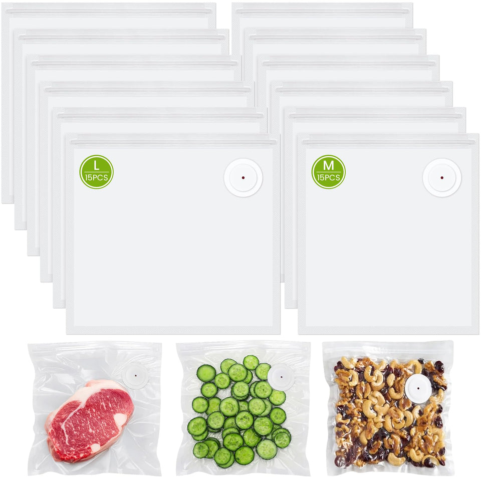 FEPPO vacuum bag 8.3x8.7 inch size keeps leftovers fresh longer.
