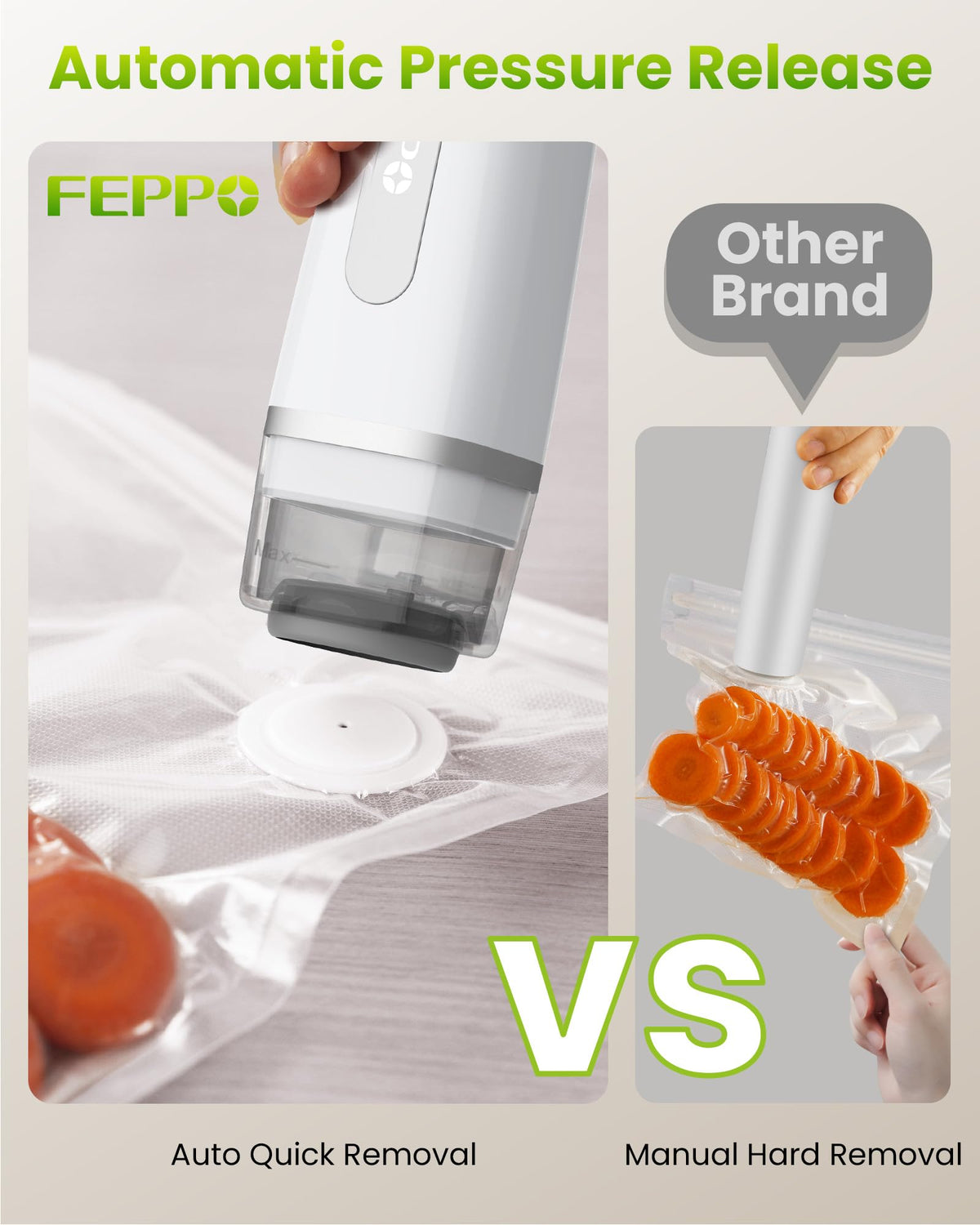 30 reusable bags included for extended storage with FEPPO.