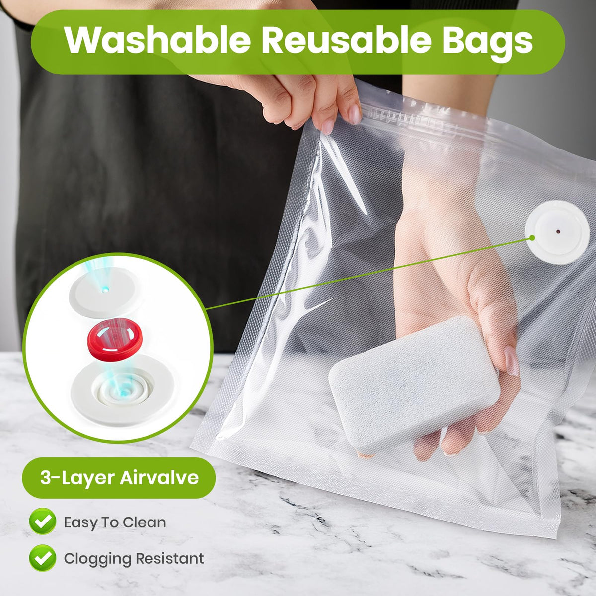 FEPPO bags storing meat to preserve texture and aroma