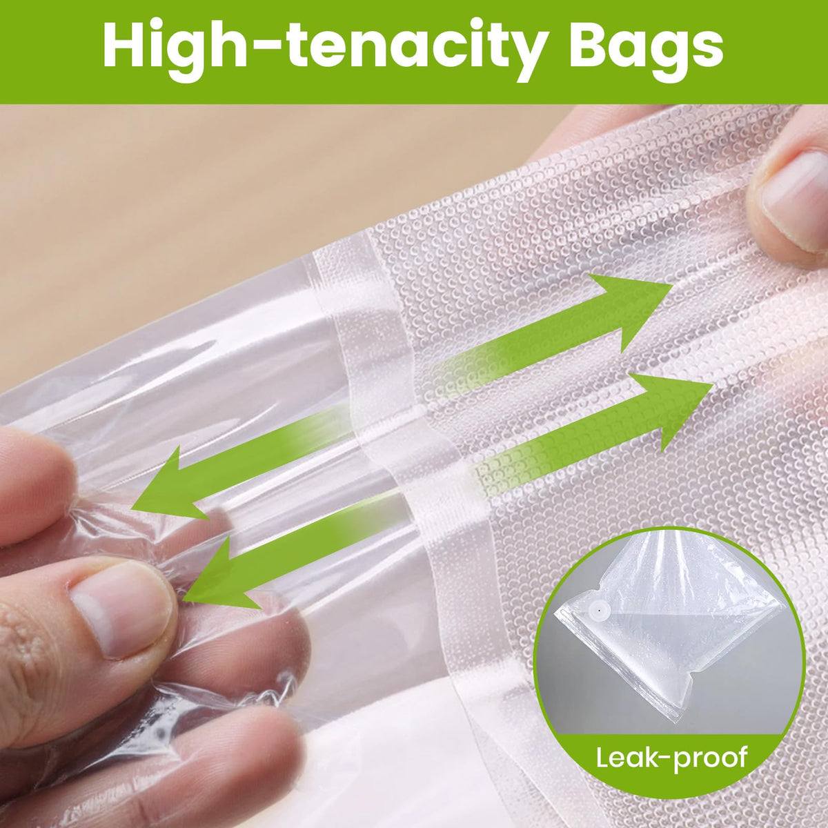 FEPPO bags storing vegetables to maintain crispness and freshness