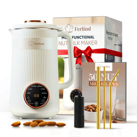 Ferlind 8-in-1 nut milk maker front view for fresh dairy-free milk at home.