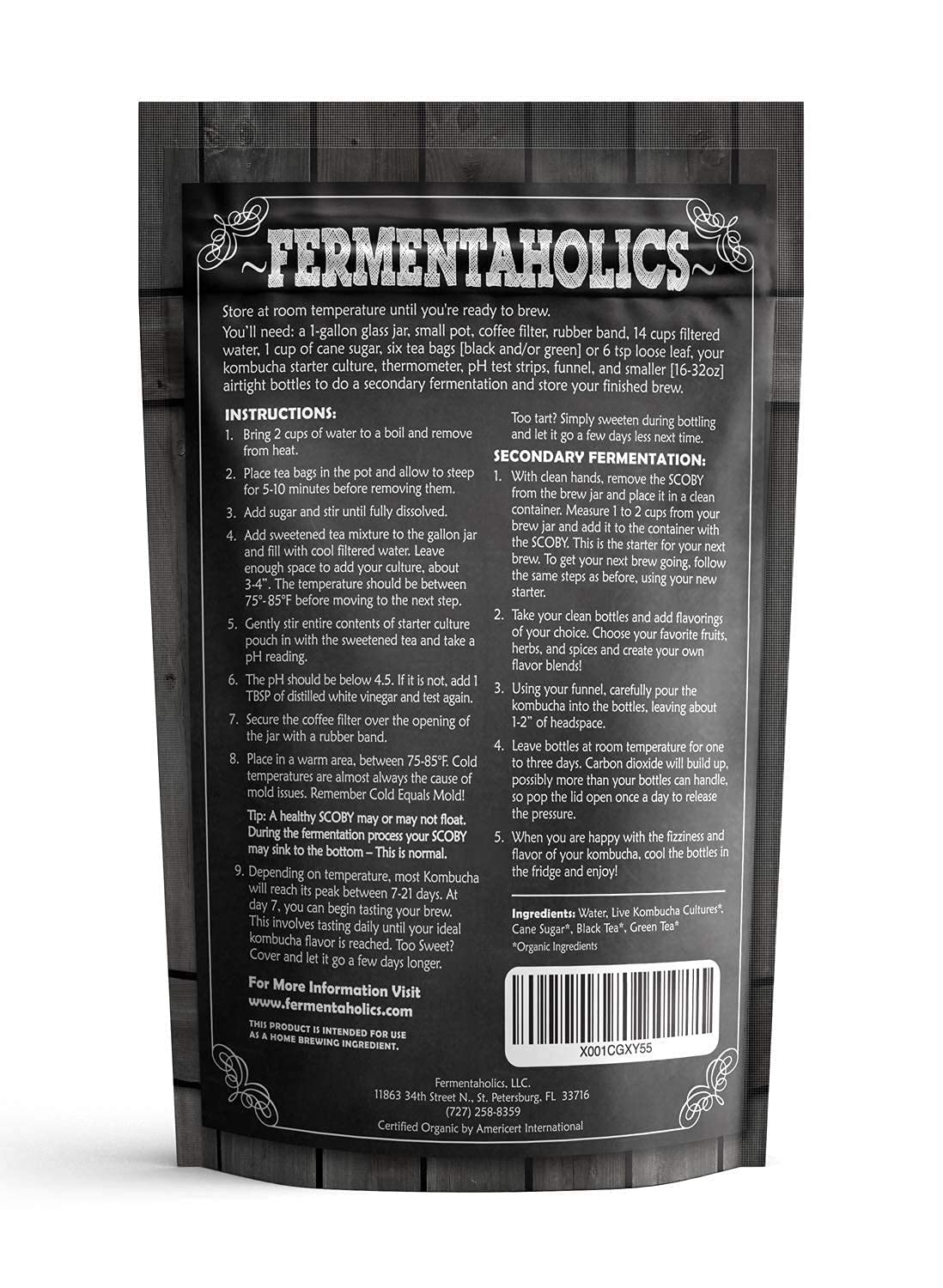 Fermentaholics adhesive thermometer to track brew temperature easily.