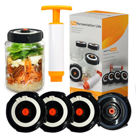 Fermenter Lids airlock system safely releases CO2 while blocking air entry.