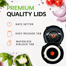 Fermenter Lids BPA-free materials ensure food-safe fermentation.
