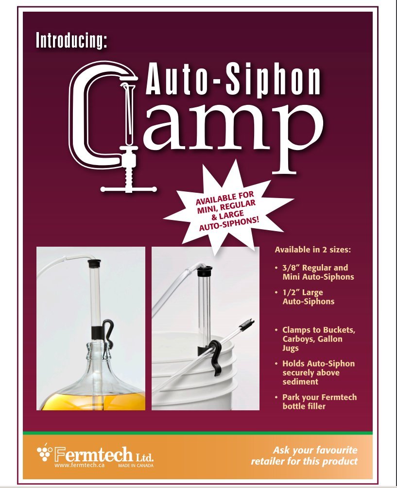 Fermtech siphon wand and 6 ft tubing arranged for stable bottling sessions.