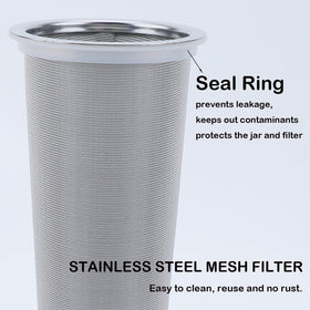 Fermus 304 stainless steel mesh filter demonstrates durable, reusable quality
