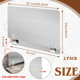 Ferraycle foldable 3-panel splash guard in expanded position