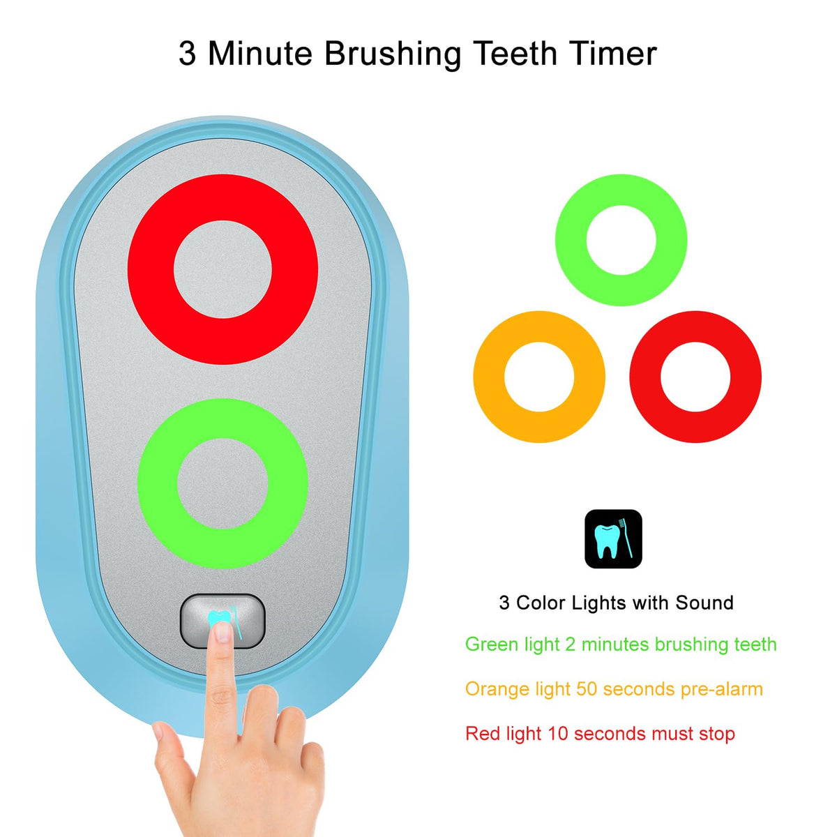 Ferriswheel timer blue battery compartment with easy access for long-lasting use.