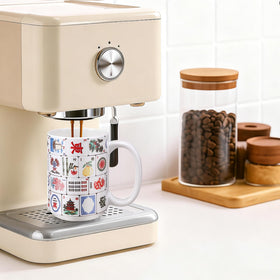 Ferrochef Mahjong mug serves as a daily drinking companion with aesthetic appeal.