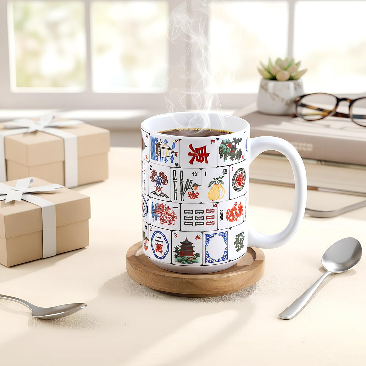 Ferrochef mahjong mug is a thoughtful gift idea for moms and friends.