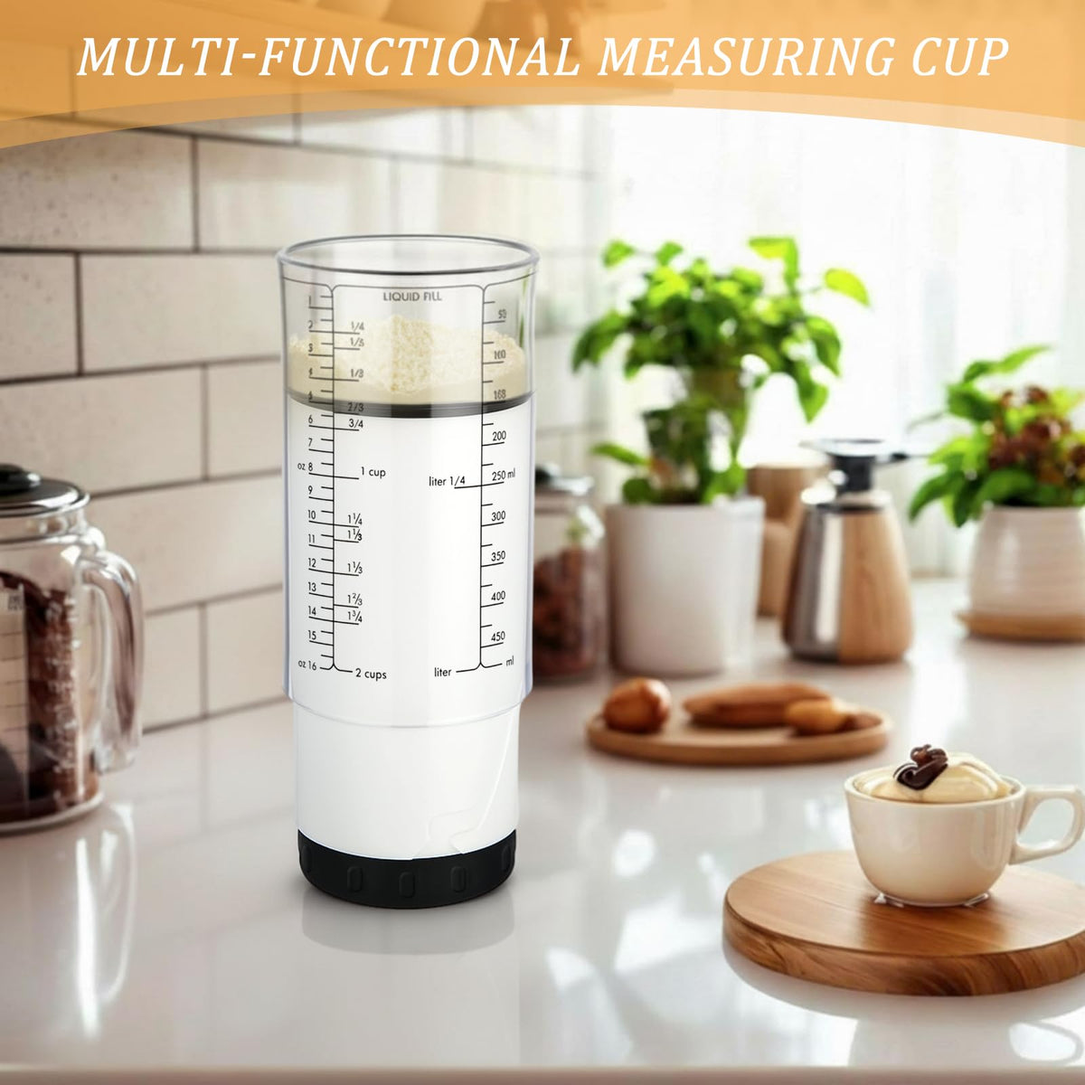 Ferrochef measuring set shown in a tidy kitchen drawer for daily cooking.
