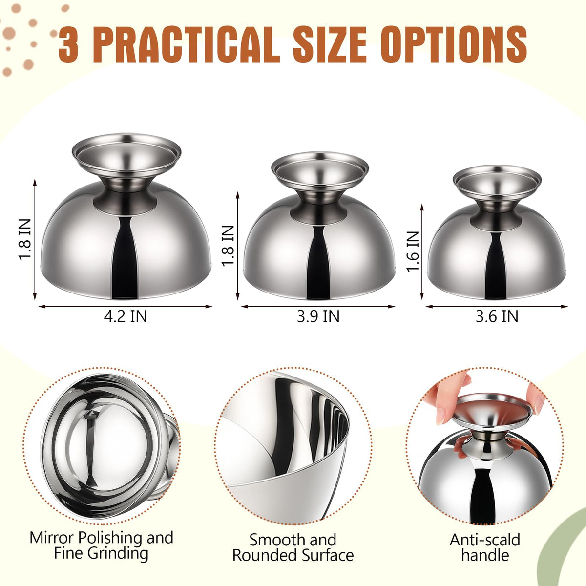 Ferrochef medium rice press mold ideal for regular servings.