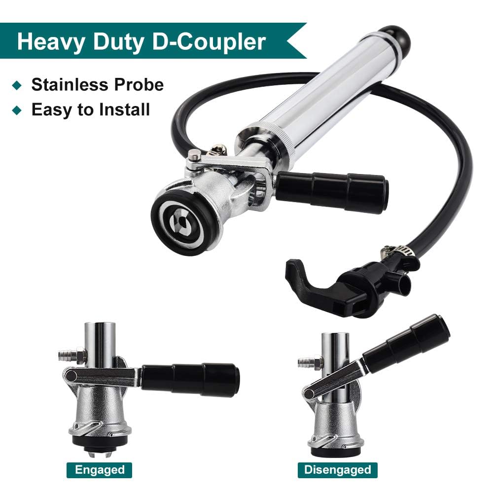 Ferroday ergonomic piston lever enables effortless pumping with steady flow.