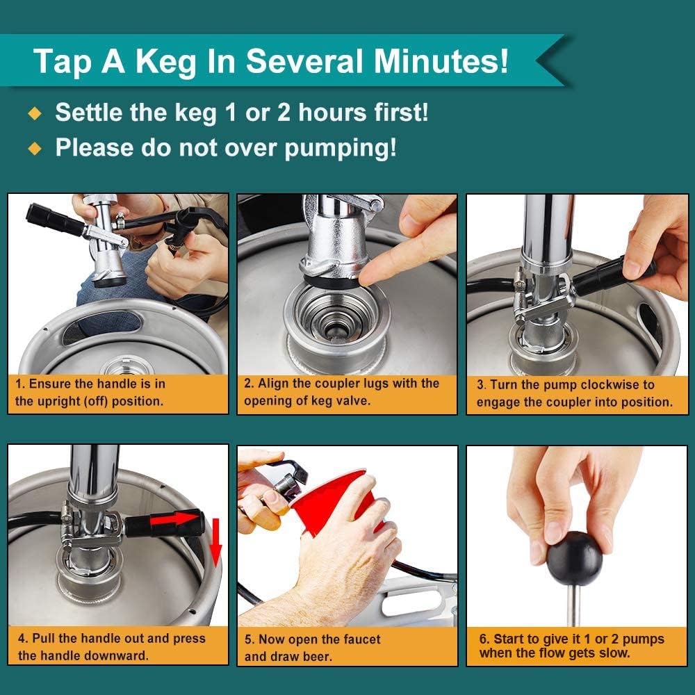 Ferroday keg tap kit assembly ready for immediate home entertaining.