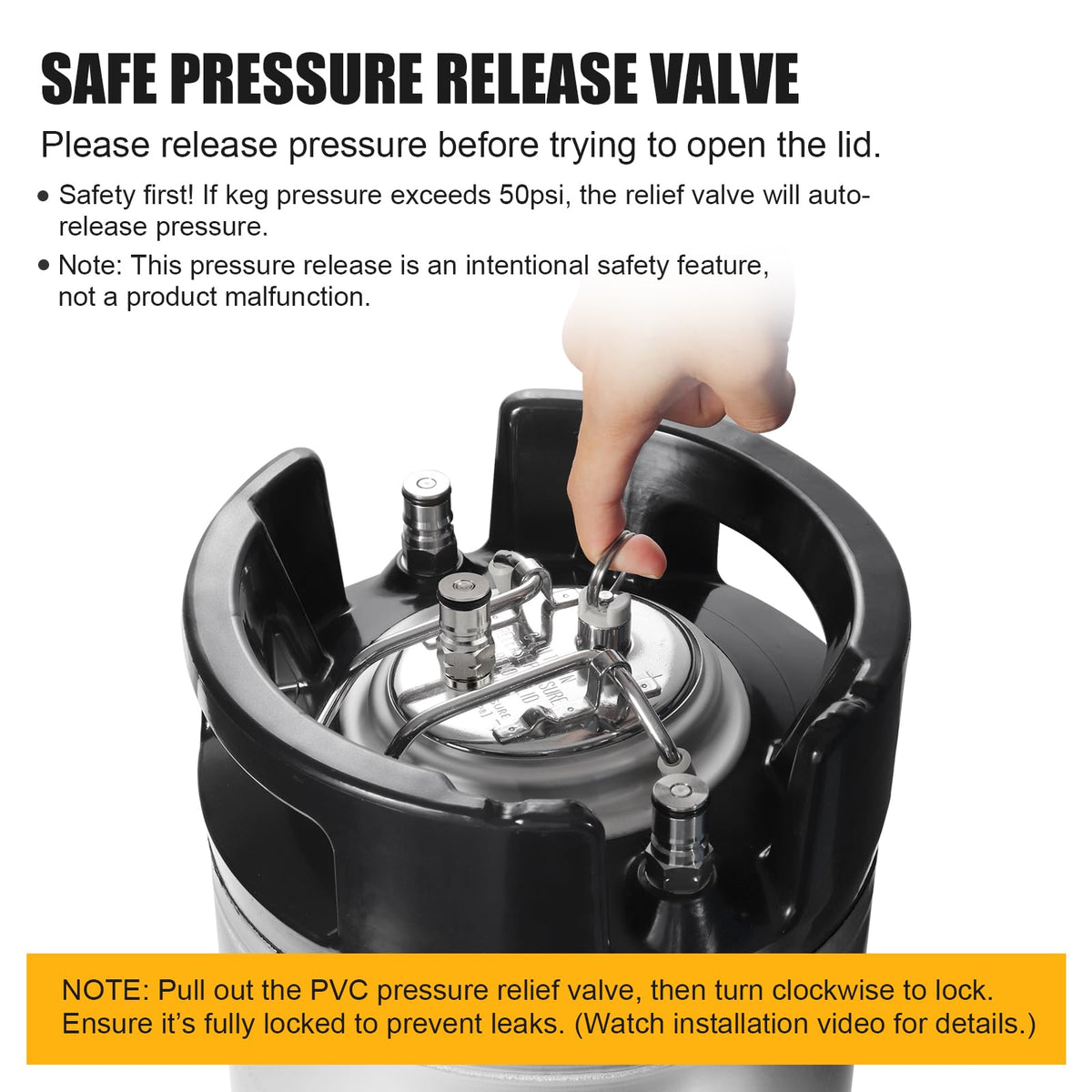 Ferroday SS304 keg lid materials ensure durable, food safe use.
